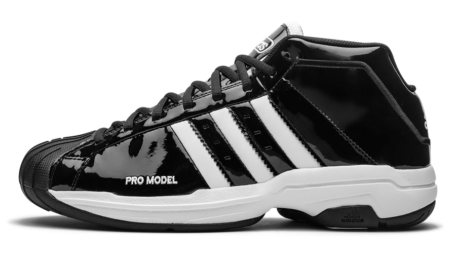 Adidas Pro Model 2G Mens Basketball Shoes - Black Patent Leather - Size ...