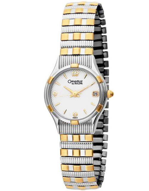 CARAVELLE by BULOVA Womens Two Tone Watch, Stretch Band  display picture 1