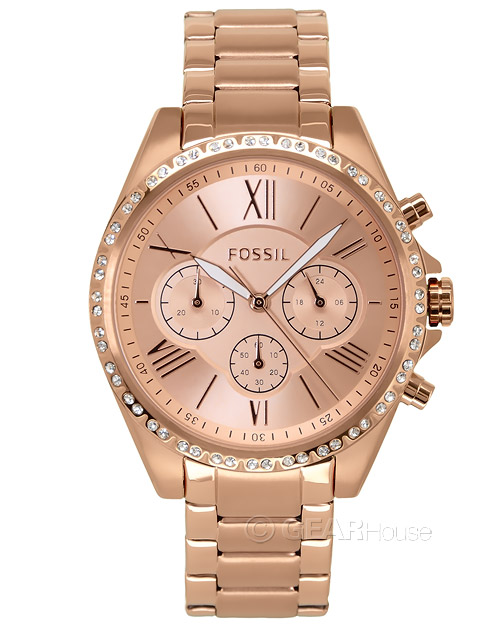 FOSSIL Modern Courier Womens Chronograph Glitz Watch Rose  display picture 1