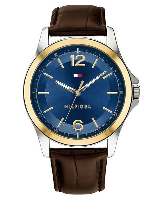 tommy hilfiger watch mens gold and silver
