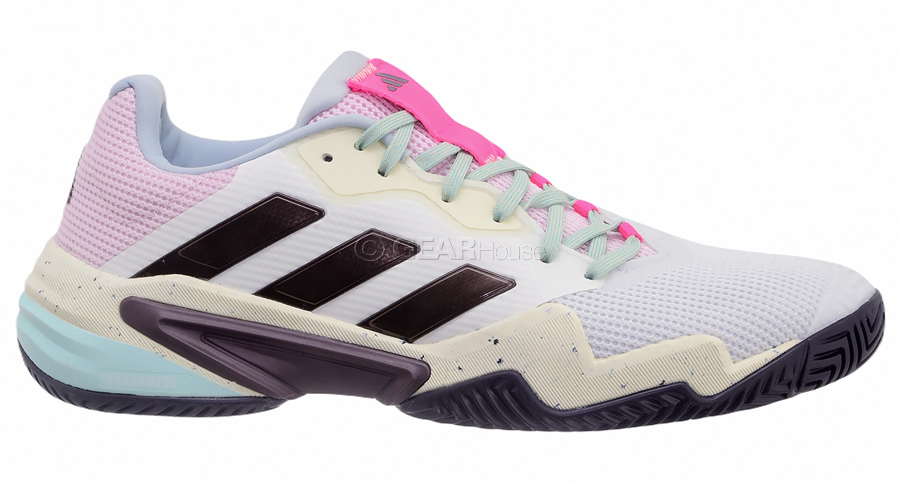 Adidas Barricade 13 HC Mens Hard Court Tennis Shoes, White