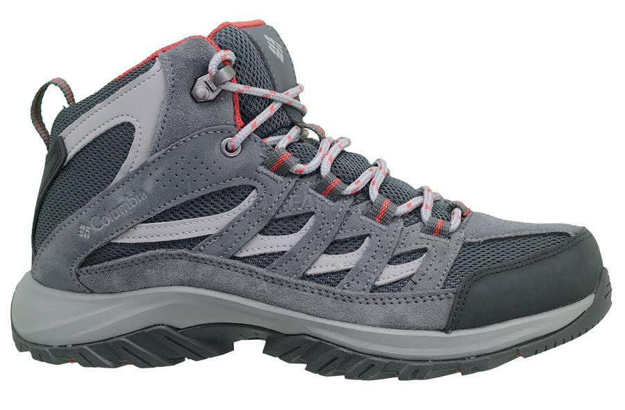 Columbia Crestwood Mid WP Waterproof Hiking Shoes Trail Boots Gray