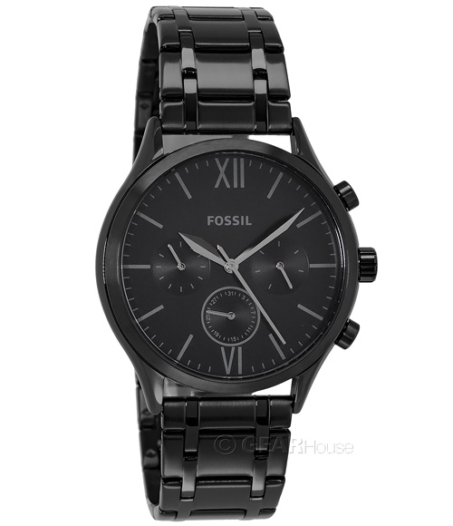 Наручные часы FOSSIL Fenmore Mens Black Multifunction Watch Day Date Dial Stainless Steel Band