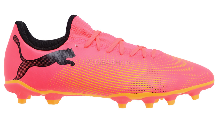 PUMA Future 7 Play FG AG Mens Soccer Cleats Shoes, Solar Pink