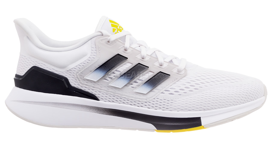 adidas Running EQ21 Run Men's Shoes White/Black/Beam Yellow : 11.5 D