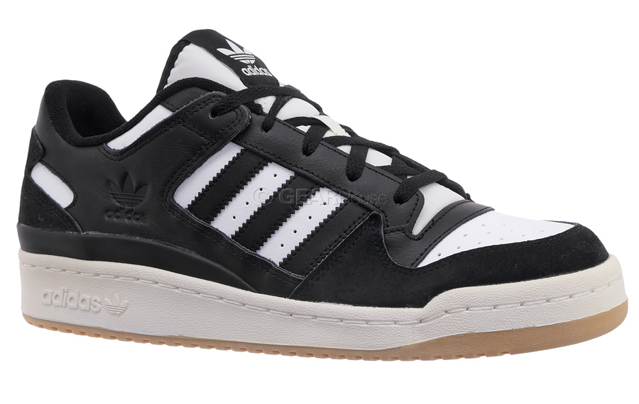 Adidas Originals Forum Low CL Mens Classic Shoes, Black White