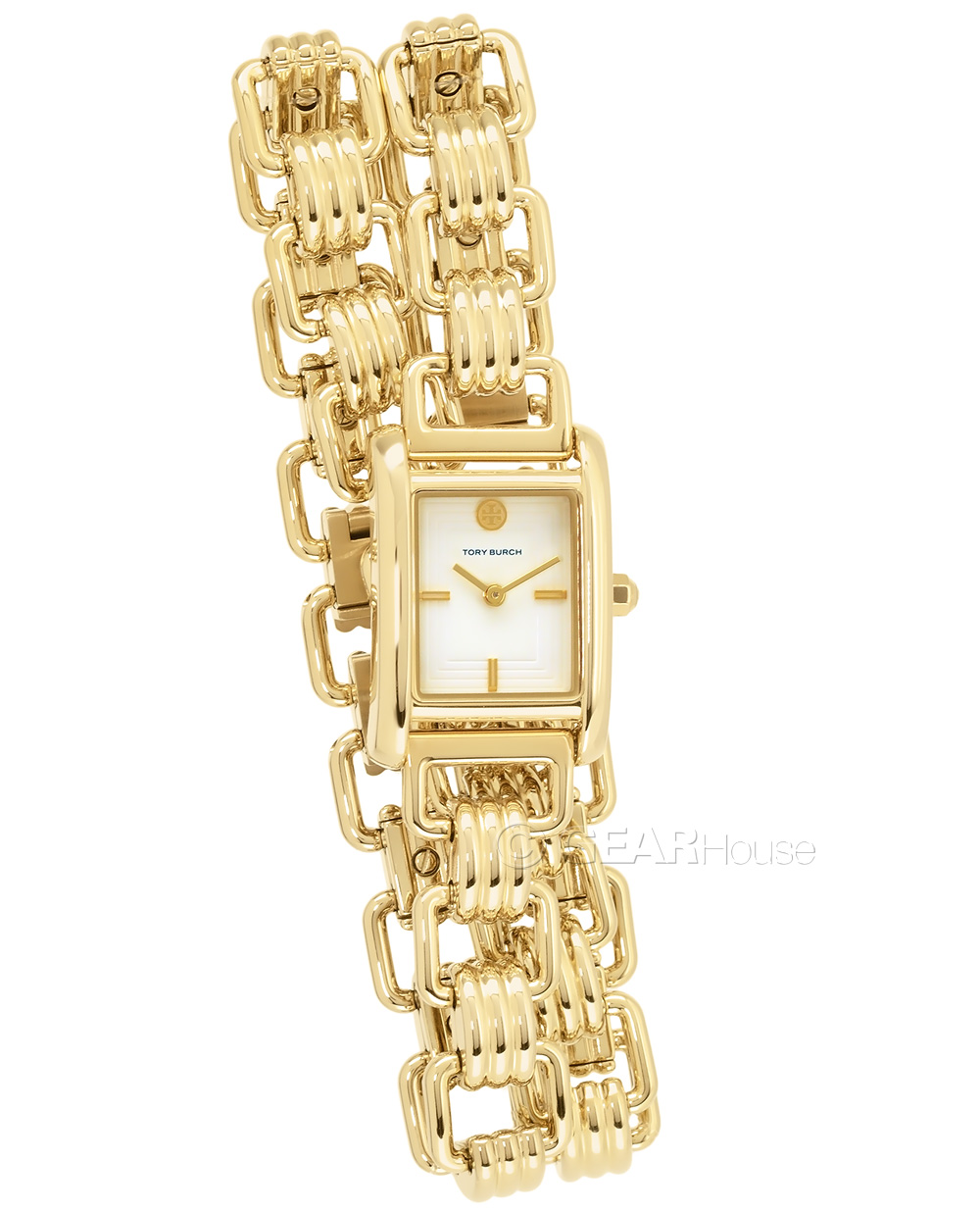 Tory Burch Eleanor Double Wrap Womens Watch, Gold Stainless Steel