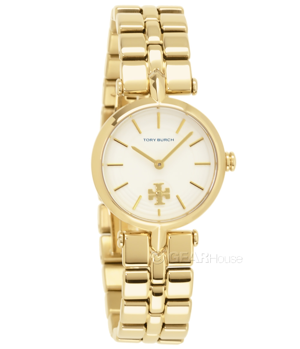 Tory Burch 'The Kira' Womens Watch, Cream White Dial, Gold